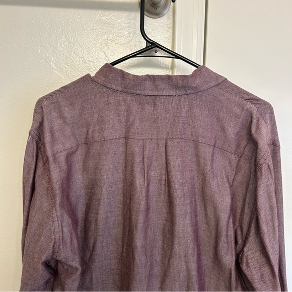 Marine Layer Purple Button-Down Long Sleeve Shirt Men’s Medium – Collared Casual - Picture 9 of 10